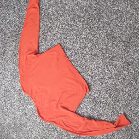 Gorgeous Kontatto Red/Orange Cropped Doleman Cardigan, Size M - Picture 6 of 6